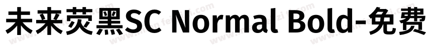 未来荧黑SC Normal Bold字体转换